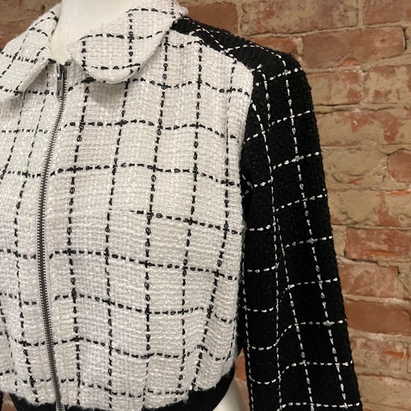 NWT BCBGeneration Plaid Bomber Jacket - Picture 10 of 13